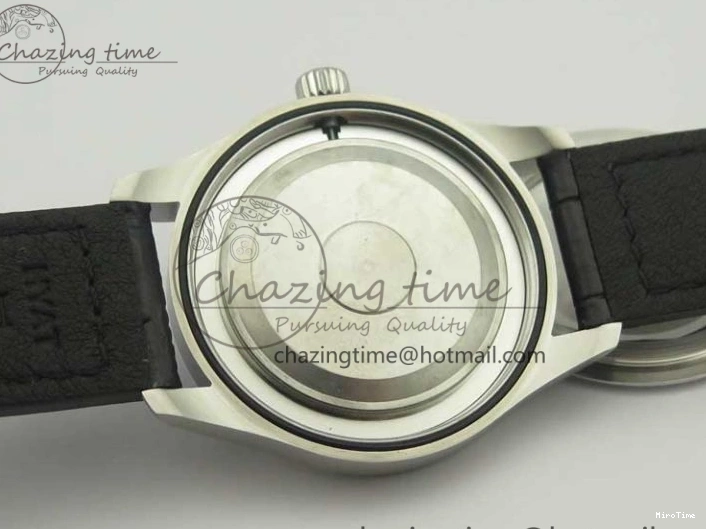 MIROTIME 0718 Supportive Mark XVII IW326501 MKS 1:1 Best Edition Black Dial On Black Leather Strap MIYOTA 9015 V 7208